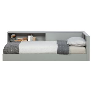Hoorns Šedá dřevěná postel Ernie 90x200 cm