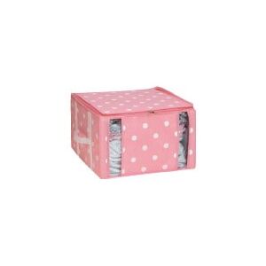 Růžový úložný box na oblečení Compactor Girly Range, 125 l