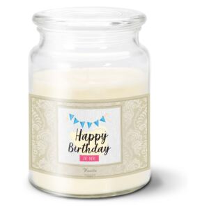 Svíčka velká SABLO - Happy Birthday to you 500 g