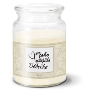 Svíčka velká SABLO - Pro toho nejlepšího dědečka 500 g