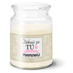Svíčka velká SABLO - Děkuji za tu nejlepší maminku 500 g
