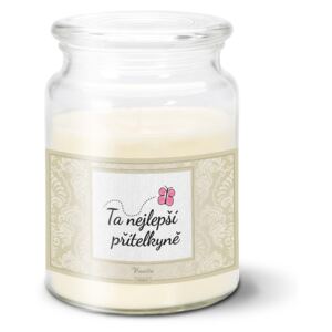 Svíčka velká SABLO - Ta nejlepší přítelkyně 500 g