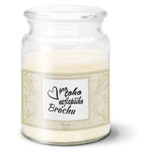 Svíčka velká SABLO - Pro toho nejlepšího bráchu 500 g