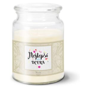 Svíčka velká SABLO - Nejlepší dcera 500 g