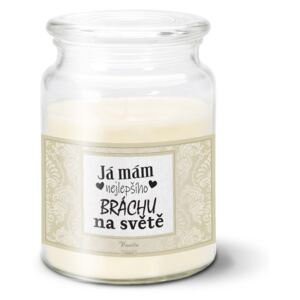 Svíčka velká SABLO - Já mám nejlepšího bráchu na světě 500 g