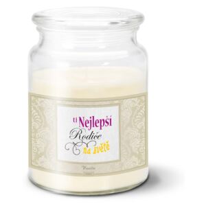 Svíčka velká SABLO - Ti nejlepší rodiče na světě 500 g