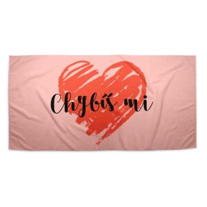 Ručník SABLO - Chybíš mi 2 30x50 cm