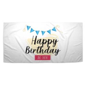 Ručník SABLO - Happy Birthday to you 30x50 cm