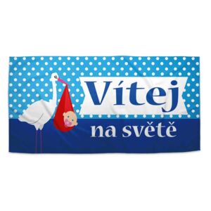 Ručník SABLO - Vítej na světě 30x50 cm