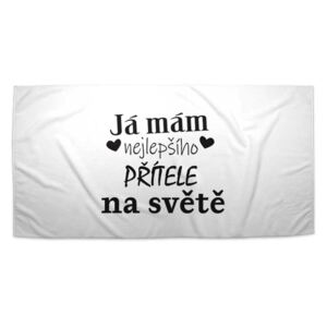 Ručník SABLO - Já mám nejlepšího přítele na světě 30x50 cm