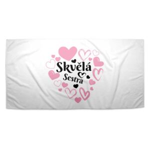 Ručník SABLO - Skvělá sestra 30x50 cm
