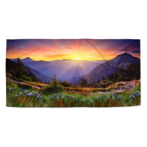 Ručník SABLO - Západ slunce nad lesem 30x50 cm
