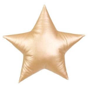 COTTON & SWEETS Polštářek Shiny hvězda zlatá, 44 cm