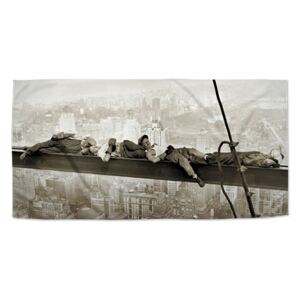 Ručník SABLO - Ležící zedníci na traverze 30x50 cm