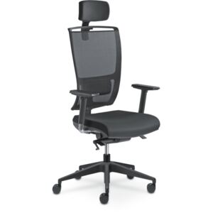 LD seating Lyra Net 201-SYS - Kancelářšká židle - Černá