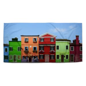 Ručník SABLO - Domky 70x140 cm