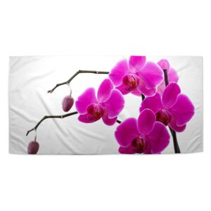 Ručník SABLO - Fialové orchideje 30x50 cm