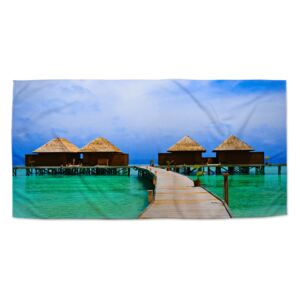 Ručník SABLO - Bungalovy na moři 30x50 cm