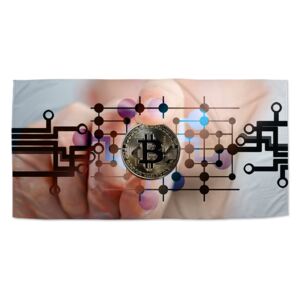 Ručník SABLO - Bitcoin 50x100 cm