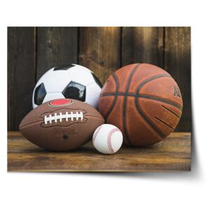 Plakát SABLO - Sportovní míče 60x40 cm