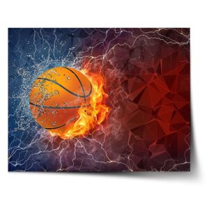 Plakát SABLO - Basketbalový míč 60x40 cm