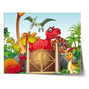 Plakát SABLO - Dinosauři 4 60x40 cm