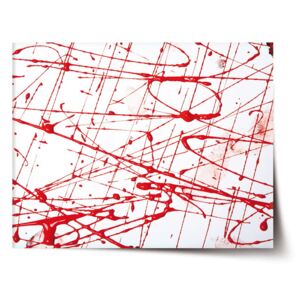 Plakát SABLO - Červené cákance 60x40 cm