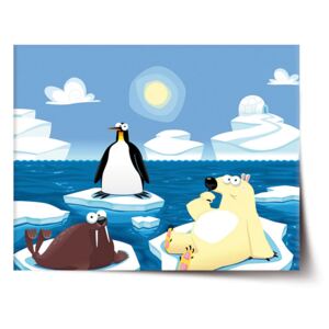Plakát SABLO - Lední zvířátka 60x40 cm
