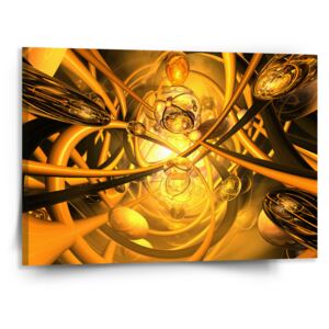Obraz SABLO - Žlutá abstrakce 60x40 cm
