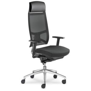 LD seating Storm 550-N2-SYS-F50-N6 - Kancelářšká židle - koženka černá