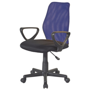 Kancelářská židle v jednoduchém moderním provedení modrá BST 2010