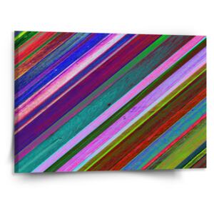 Obraz SABLO - Nabarvené dřevo 50x50 cm