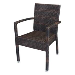 Zahradní židle SONDA/P (Stohovatelná zahradní židle s područkami)