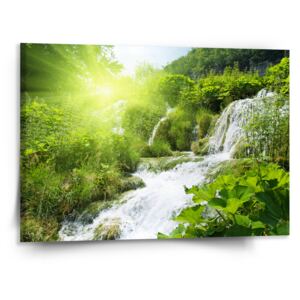 Obraz SABLO - Kaskádovitý vodopád 50x50 cm