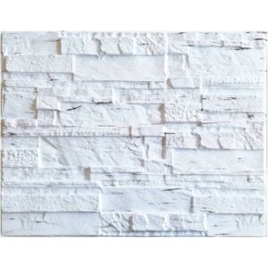 Wall Art Decor ®, 580 x 440 mm, 4.E15, 3D - PVC obkladový panel - Břidlice bílá štípaná žíhaná