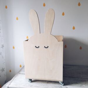 Drewniakowa Box na hračky Spící králíček