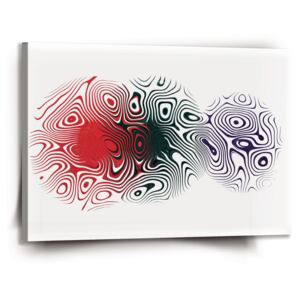 Obraz SABLO - Dvoubarevná abstrakce 50x50 cm