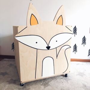 Drewniakowa Box na hračky Liška