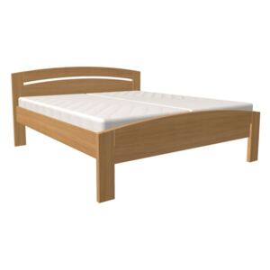 Dřevěná postel Michaela plus s oblým čelem 200x200 Dub