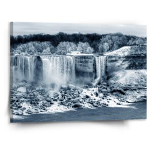 Obraz SABLO - Černobílý vodopád 50x50 cm