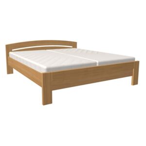 Dřevěná postel Michaela s rovným čelem 200x200 Buk