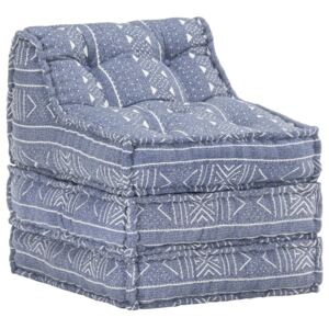 Modulární pouf indigo textil