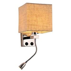 Nástěnná lampa s flexibilním ramenem BOHO, 1xE27, 40W + 2W LED