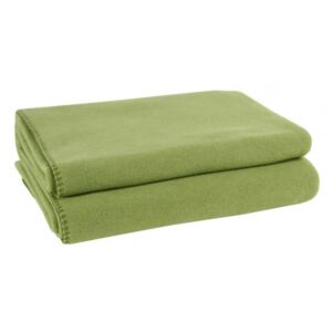Fleecová deka Soft-Fleece green, Zoeppritz, Německo Zelená 160x200 cm