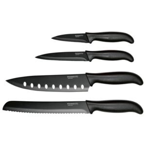 ERNESTO® Sada nožů, 4dílná (černá)