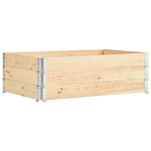Vyvýšené záhony 3 ks 50 x 150 cm masivní borové dřevo