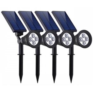 LEDSolar 4 solární venkovní světlo svítidlo do země 4 ks, 4 LED, bezdrátové, iPRO, 1W, studená barva