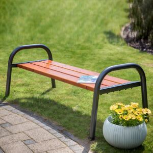 Zahradní dřevěná lavička bez opěradla Park Lux 162 x 75 x 63 cm PATIO
