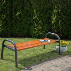 Zahradní dřevěná lavička bez opěradla Park Lux 142 x 75 x 63 cm PATIO