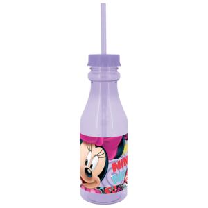Láhev s brčkem Minnie Style Violet 500 ml DISNEY